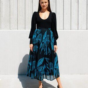 Bel Kazan printed cotton skirt
